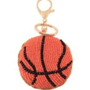 Bead Padded Sports Ball Key Chain